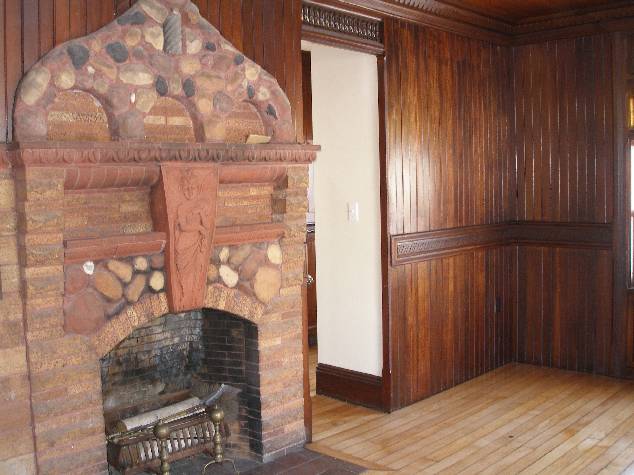 floor to ceiling woodwork